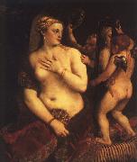  Titian Venus with a Mirror painting